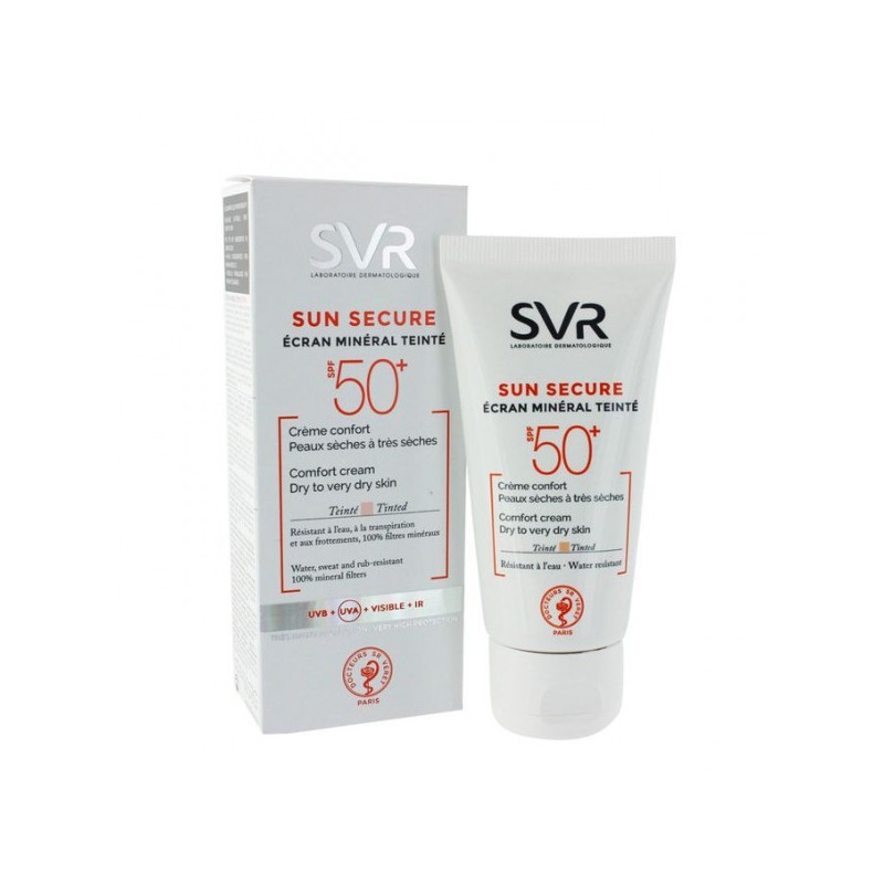 Sun Secure Ecran Min Ral Teinte Spf Peaux S Ches A Tr S S Ches