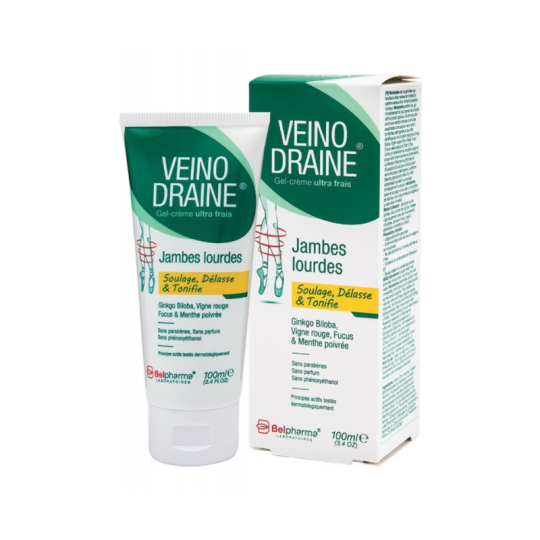 Belpharma Veino Draine Gel-Crème Jambes Lourdes 100ml