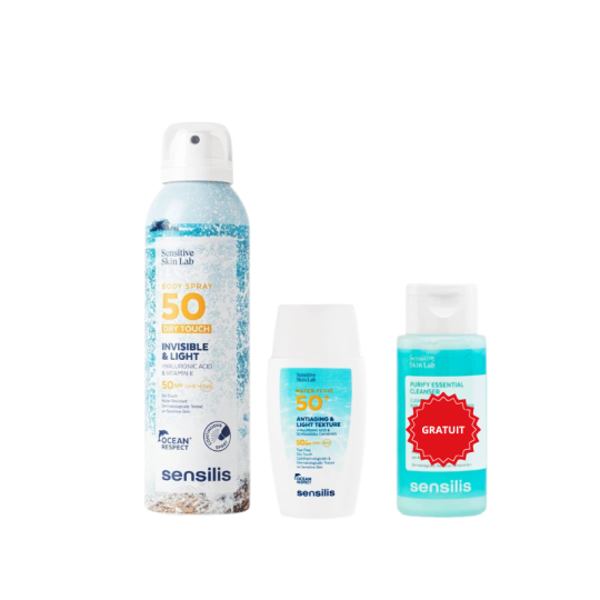 Pack Sensilis Protection Solaire SPF50+ Visage & Corps + Gel Nettoyant Offert Paraland