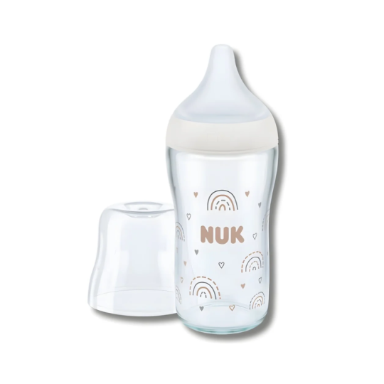 NUK Perfect Match Biberon en Verre 3 mois plus 230ml Paraland