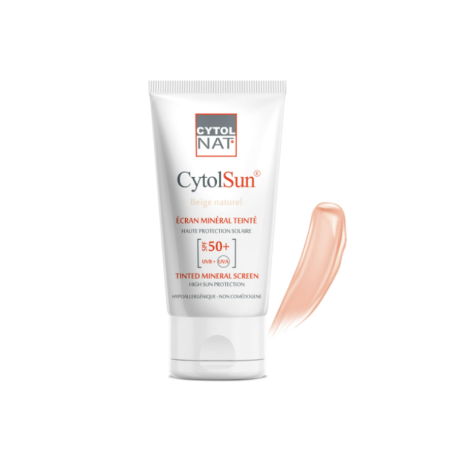 Cytolnat Cytolsun Écran Minéral SPF50+ Teinté Beige Naturel 50ml Paraland