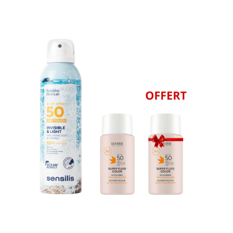 Pack Protection Solaire Corps & Visage Teinté SPF50+ + BABÉ Super Fluid Teinté SPF50 Offert | Paraland