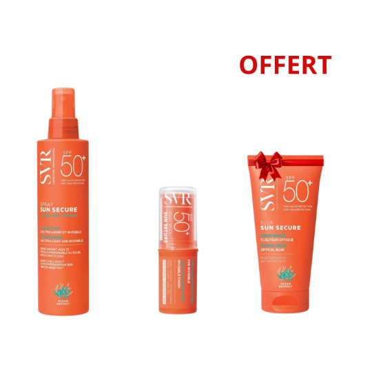 Pack SVR Sun Secure Easy Stick SPF50+ + Sun Secure Spray SPF50+ 200 ml + Sun Secure Blur SPF50+ Offert | Paraland