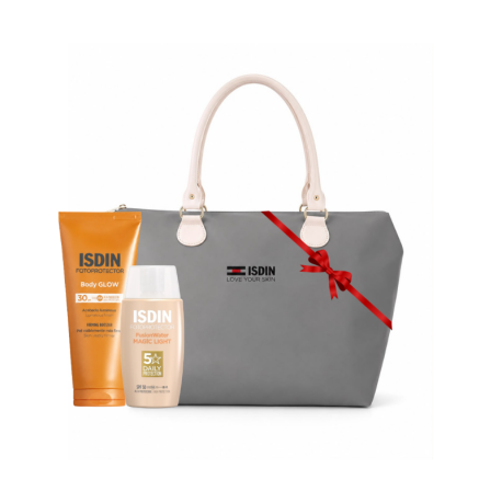 Pack ISDIN Body Glow SPF30 + Fusion Water Color Light SPF50 + Sac Offert | Paraland