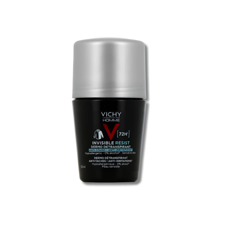 Vichy Homme Invisible Resist Détranspirant 72H Roll-On 50 ml
