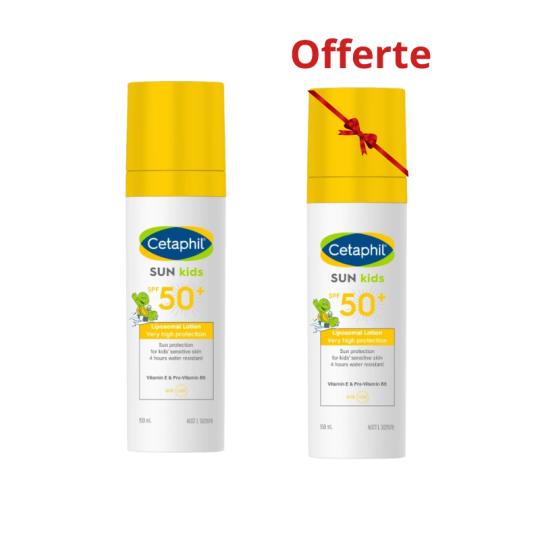 Pack Cetaphil Sun Kids Liposomal Lotion SPF50+ 2 x 50 ml – 1 Offerte | Paraland