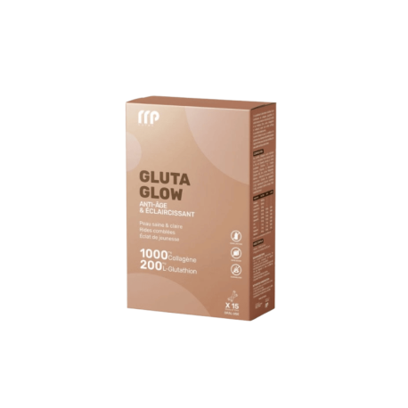 Gluta Glow Suspension Buvable Anti-Âge Éclaircissante 15 Sticks