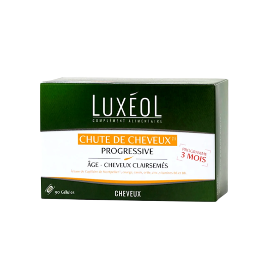 Luxéol Chute de Cheveux Progressive 90 Gélules | Paraland
