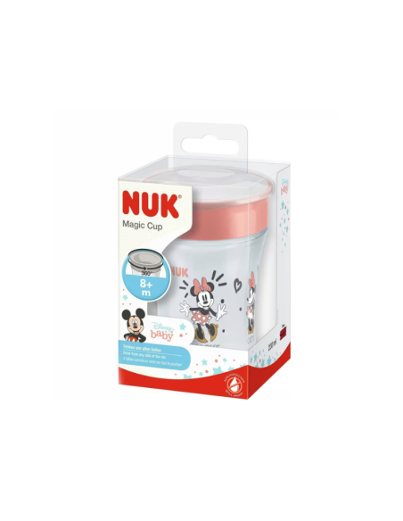 NUK Magic Cup 360 Disney Minnie Mouse Tasse d’Apprentissage 230 ml Dès 8 | Paraland