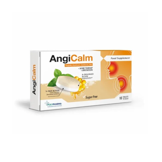 POLYPHARMA Angicalm Propolis Sans Sucre - 16 comprimés à sucer | Paraland