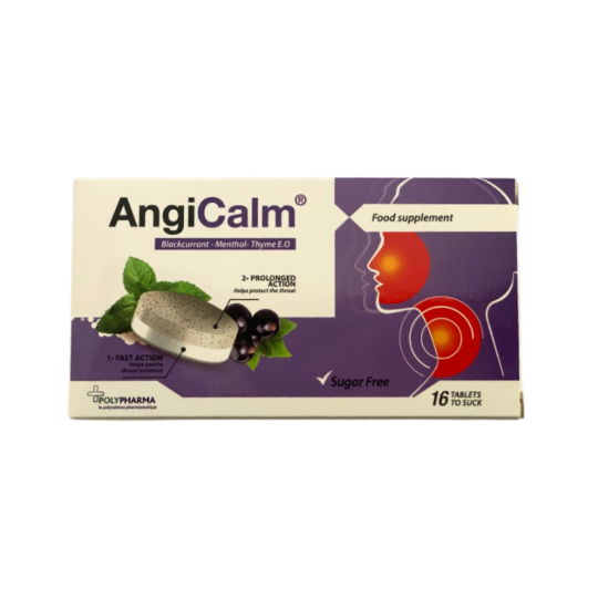 POLYPHARMA Angicalm Cassis -16 comprimés à sucer | Paraland