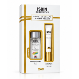 Coffret ISDIN Isdinceutics Regard Éclat - K-Ox Eyes 15g + Solution Micellaire 4 en 1 30ml offerte