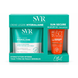Coffret SVR Hydraliane Crème Légère 50ml + Sun Secure Blur SPF50+ Sans Parfum 15ml offert