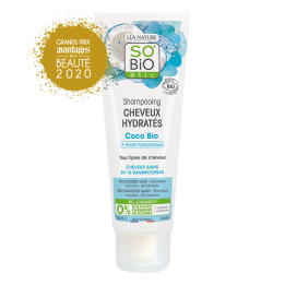 SO BIO Shampooing Cheveux Hydratés - Coco + Acide Hyaluronique