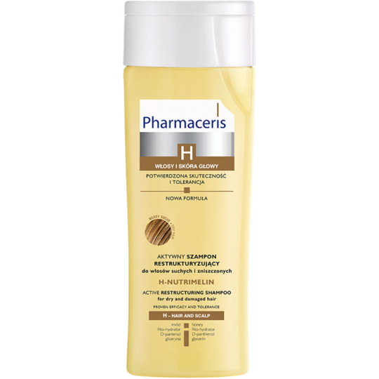 PHARMACERIS SHAMPOOING H-NUTRIMELIN CHEVEUX SEC ET ABÎMES 250 ML