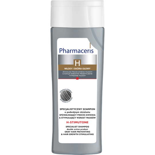 Pharmaceris H Stimutone shampooing anti chute anti cheveux gris 250 ml