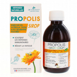 3 Chênes Propolis Sirop Défenses Naturelles