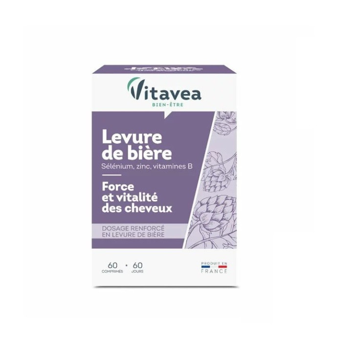 Vitavea Levure de Bière Cheveux et Ongles 60 Comprimés