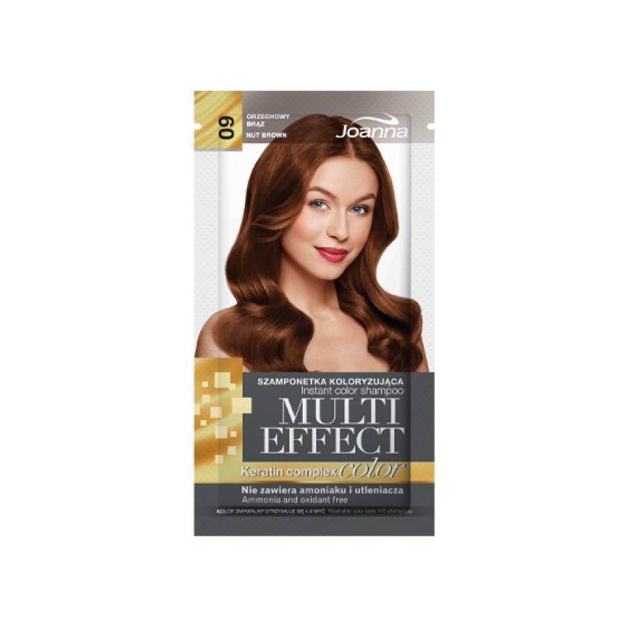 JOANNA MULTI EFFECT INSTANT COLOR SHAMPOO 09 - NUT BROWN