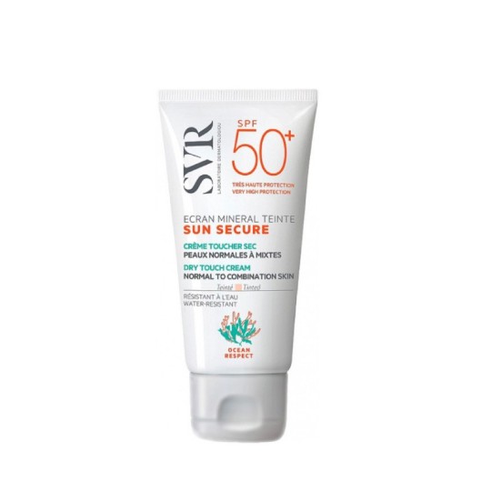 SVR sun secure écran spf50+ minéral teinté peaux normales à