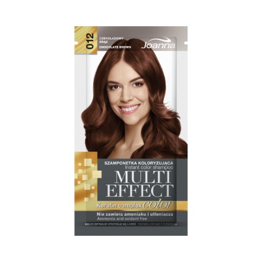 JOANNA MULTI EFFECT INSTANT COLOR SHAMPOO 12 CHOCOLATE BROWN