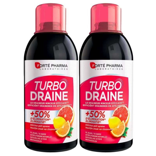 FORTE PHARMA DUO PACK TURBODRAINE AGRUMES 2X500ML