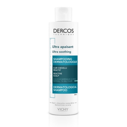 VICHY DERCOS SHAMPOOING ULTRA APAISANT CHEVEUX NORMAUX A GRAS