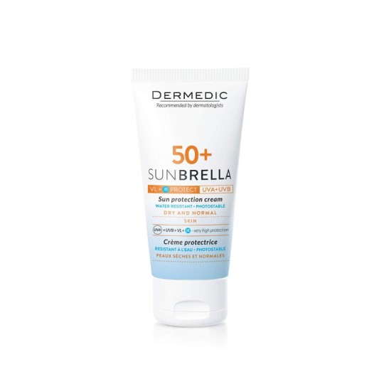 DERMEDIC SUNBRELLA SPF50+ PEAU NORMALE A SÈCHE 50 GR