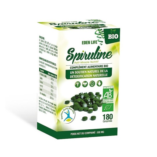 Eden Life Spiruline 180 comprimés