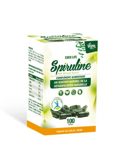 Eden Life Spiruline 100 Gélules