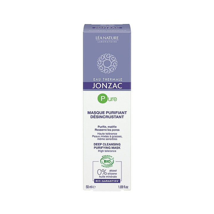 JONZAC PURE Masque purifiant désincrustant, 50ML