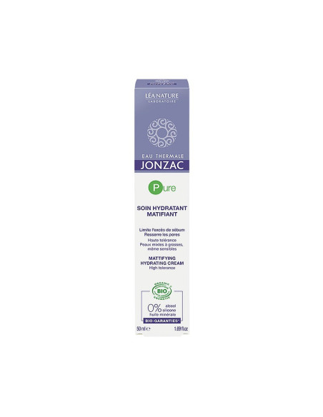 JONZAC Pure soin hydratant matifiant, 50ML