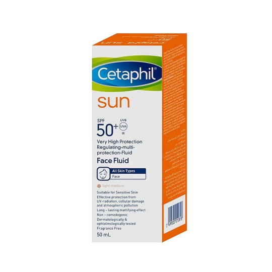 CETAPHIL Sun Face Fluid Teinté LIGHT MEDIUM SPF50+, 50ML
