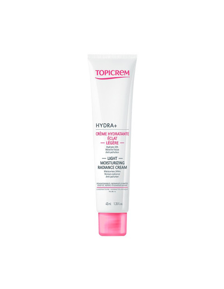 TOPICREM HYDRA+ Crème Hydratante Éclat Légère, 40ML