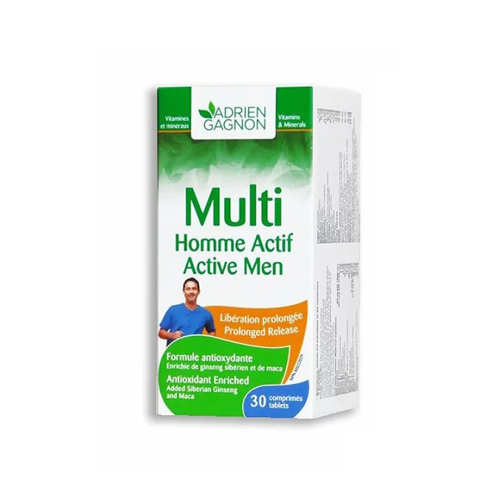 ADRIEN GAGNON Multi Homme actif, 30 Comprimés