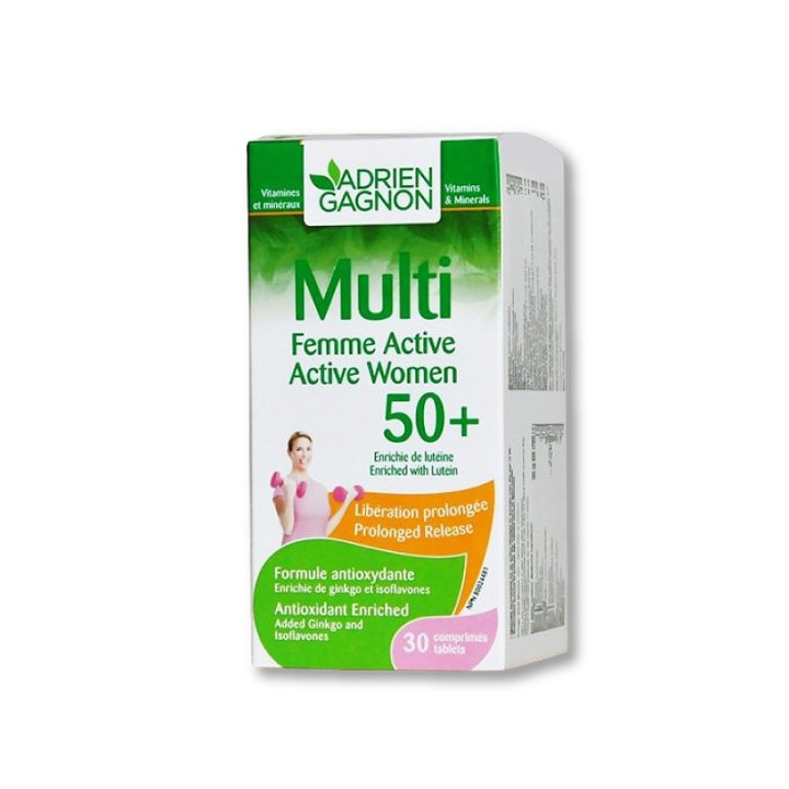 ADRIEN GAGNON Multi Femme active 50+, 30 comprimés