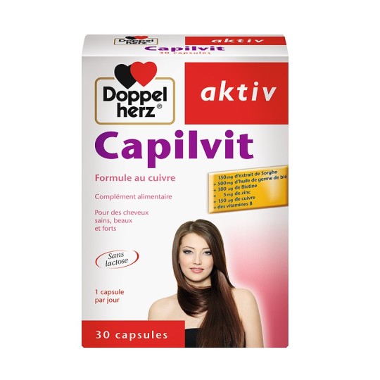 DOPPELHERZ AKTIV CAPILVIT, 30 gélules