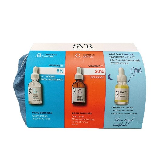 SVR Coffret Ampoule C 30 ML + Ampoule B 30 ML + Ampoule RELAX 15ML offerte