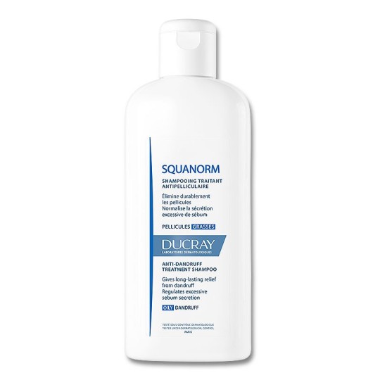 Ducray SQUANORM Shampooing pellicules grasses, 200ML