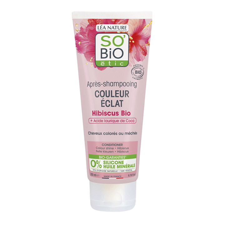 SO BIO APRÈS-SHAMPOOING COULEUR ÉCLAT HIBISCUS