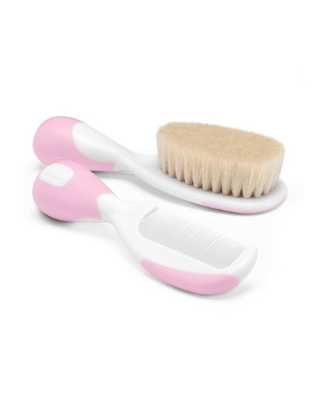Chicco Brosse Et Peigne Rose Bébé (+0 mois)