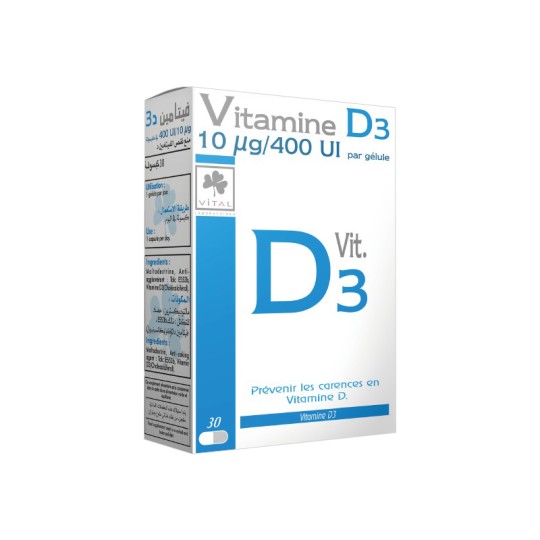 Vital Vitamine D3 Gélule