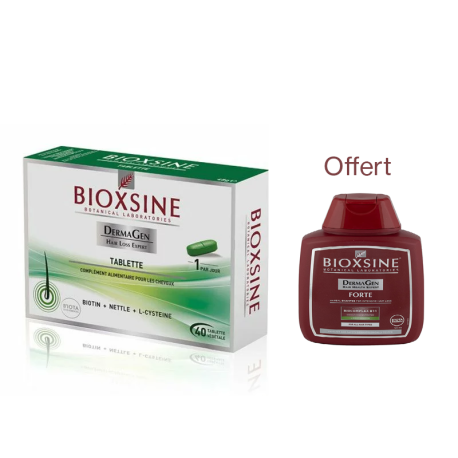 BIOXSINE TABLET  40 COMPRIMES + Bioxsine Dermagen Forte Shampoing 100ML OFFERT