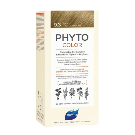 PHYTOCOLOR Coloration 9.3 Blond Très Clair Doré