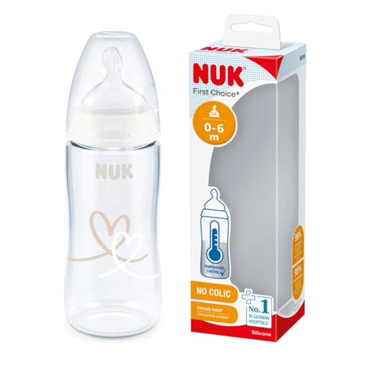 NUK First choice Biberon Temperature controle 0-6M 300ML