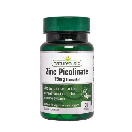Zinc Picolinate 15mg 30 comprimés