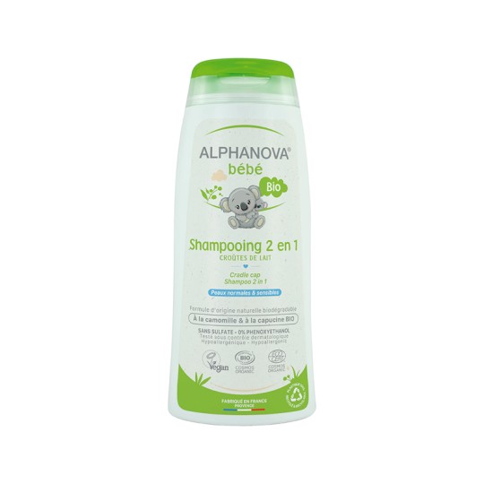 Alphanova Bébé Shampoing 2 En 1 Certifié Bio