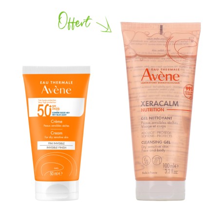 Avène Crème SPF50+ & Xeracalm Nutrition Gel Nettoyant