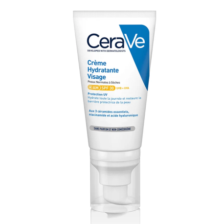 CeraVe Crème hydratante visage SPF30, 52ML