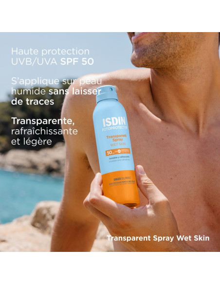 ISDIN Fotoprotector Transparent Spray Wet Skin SPF50 ISDIN Fotoprotector Transparent Spray Wet Skin SPF50